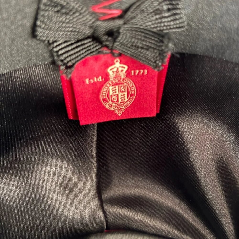 Black Bowler Hat by Christys' of London, Hand Made, 100% Wool - Picture 11 of 11